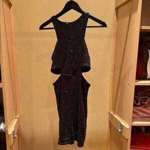 Express Black Satin Dress